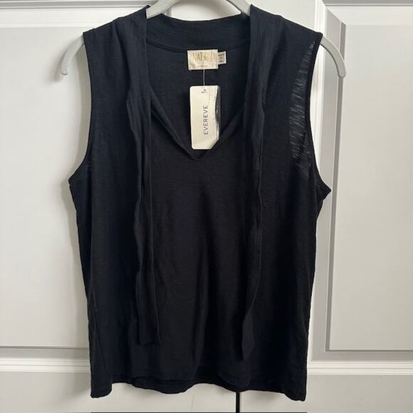 Nation LTD. NWT Lana Tie Tank Size: Medium Color: Jet Black - Picture 3 of 8